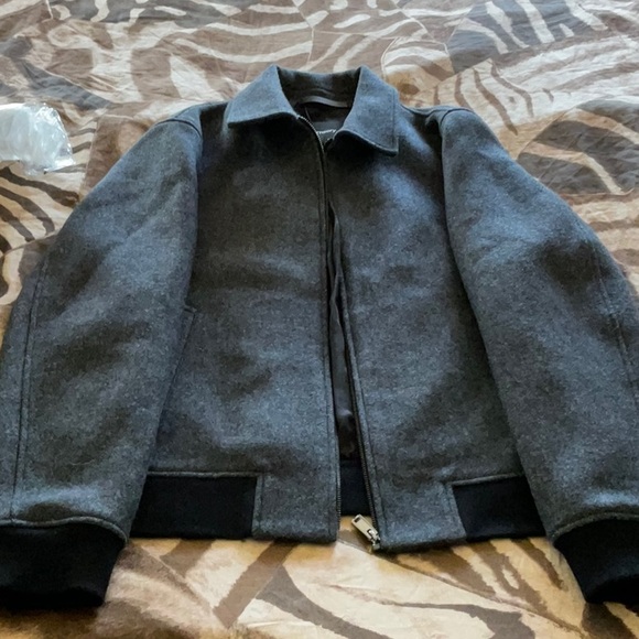 THEORY WYATT RUSH HERRINGBONE WOOL -BLEND JACKET size large brand new - Picture 6 of 10